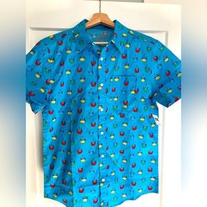 Disney Parks Woven Shirt Skyliner Print ☁️🧚🏼✨🏰